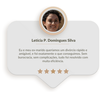 Depoimento de Letícia P. Domingues satisfeita com os serviços de um advogado contra o INSS