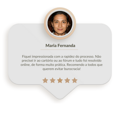 Depoimento de Maria Fernanda satisfeita com os serviços de um advogado previdenciário em Sorocaba.