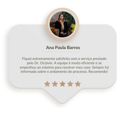 Depoimento de Ana Paula Barros satisfeita com os serviços de um advogado previdenciário em Sorocaba.