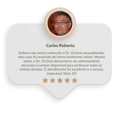 Captura de depoimento de cliente do escritório Domingos Dias Advocacia.